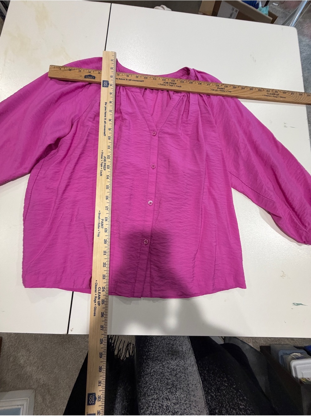 Sonoma Vibrant Pink Button-Front Blouse